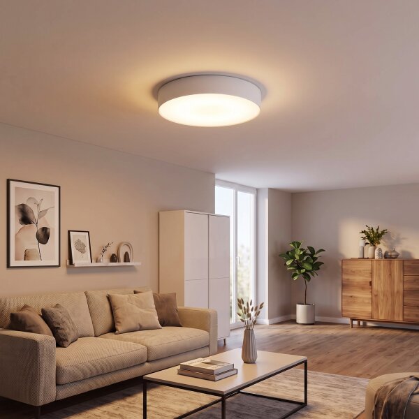 LED Deckenlampe 4000 K 2200 lm Ø 40,5 cm rund Weiß blendarm