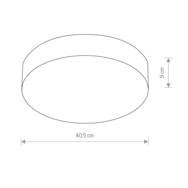 LED Deckenlampe 4000 K 2200 lm Ø 40,5 cm rund Weiß blendarm