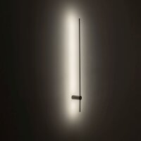 LED Wandlampe Schwarz H: 120 cm 3000 K 540 lm Aluminium...