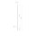 LED Wandlampe Schwarz H: 120 cm 3000 K 540 lm Aluminium flach