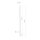 LED Wandlampe Schwarz H: 120 cm 3000 K 540 lm Aluminium flach