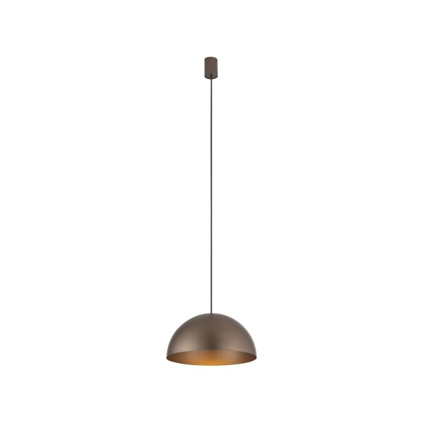 Pendelleuchte rund Ø 33 cm Braun matt Metall GX53