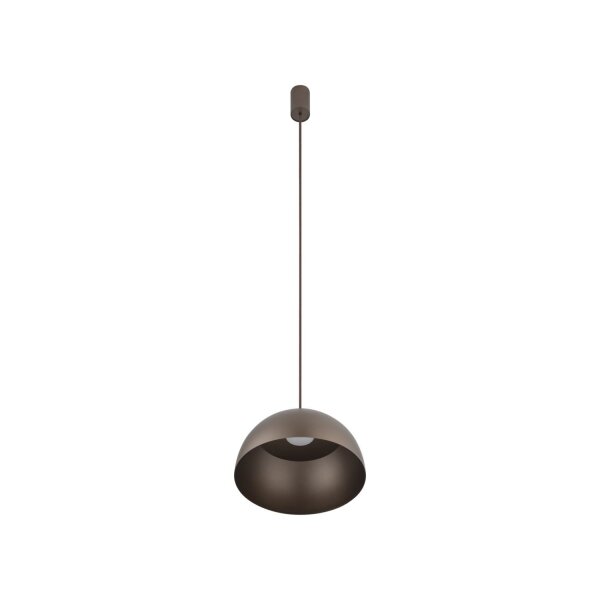 Pendelleuchte rund Ø 33 cm Braun matt Metall GX53