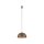 Pendelleuchte rund Ø 33 cm Braun matt Metall GX53