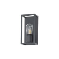 Außenwandleuchte Grau IP54 E14 Glas Aluminium Modern