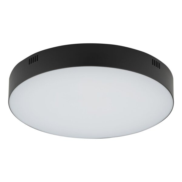 LED Deckenleuchte Schwarz Ø 30 cm 3000 K 4300 lm innen