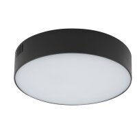 LED Deckenlampe klein Ø 16 cm rund Schwarz 3000 K...
