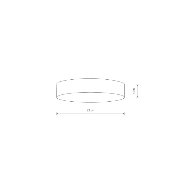 Runde Deckenleuchte LED Weiß 4000 K 3400 lm Ø 21 cm Modern