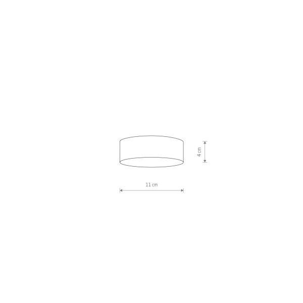 LED Deckenlampe Schwarz Ø 11 cm 4000 K neutralweiß blendarm