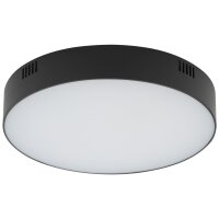 LED Deckenleuchte Schwarz &Oslash; 21 cm 4000 K 3000 lm...