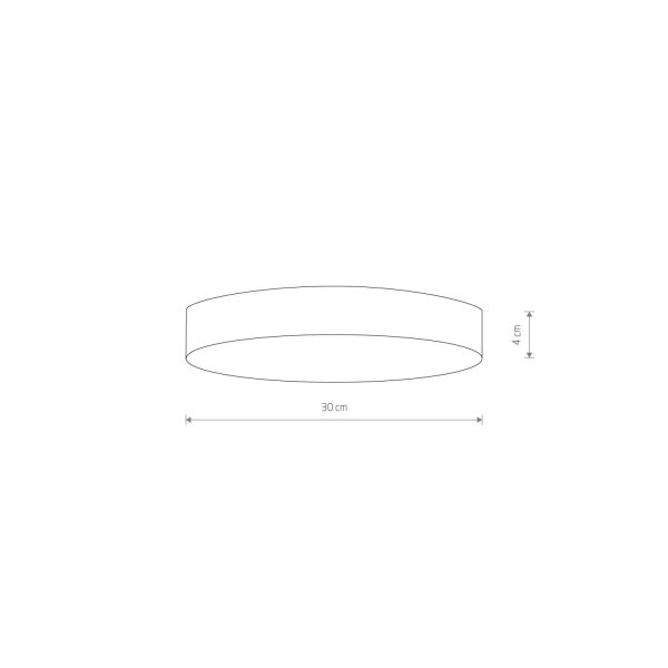 Deckenlampe LED Schwarz 4000 K 4500 lm Ø 30 cm rund Modern