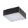 LED Deckenleuchte Schwarz 3000 K B: 11 cm klein quadratisch