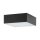 LED Deckenleuchte Schwarz 3000 K B: 11 cm klein quadratisch