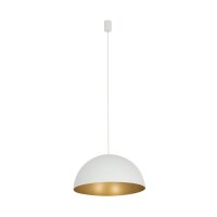 Hängelampe in Weiß Gold matt Ø 50 cm...
