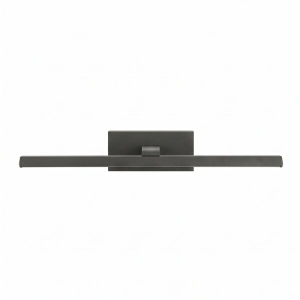 LED Spiegelleuchte Schwarz 3000 K 290 lm B: 45,5 cm Aluminium