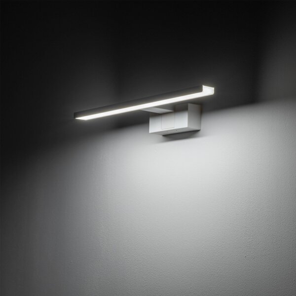 LED Spiegelleuchte neutralweiß 4000 K 650 lm IP44 Weiß