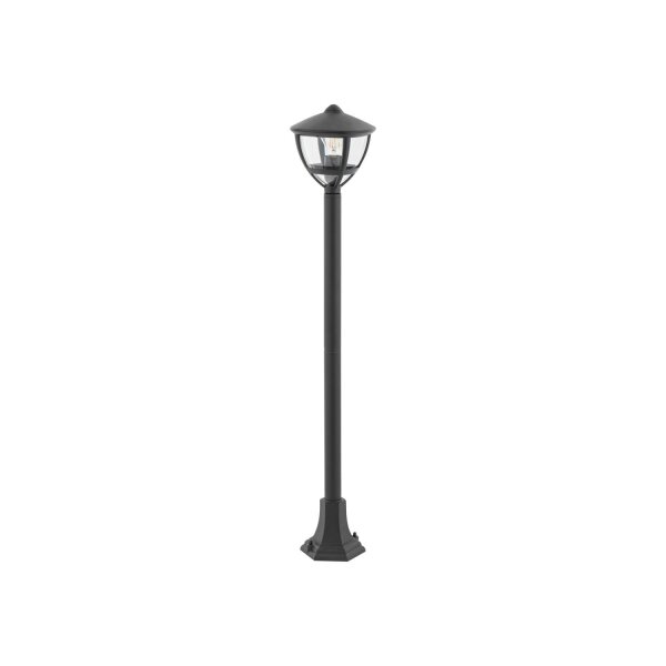 Außenlampe IP44 100 cm Schwarz Aluminium Modern E27