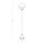 Außenlampe IP44 100 cm Schwarz Aluminium Modern E27