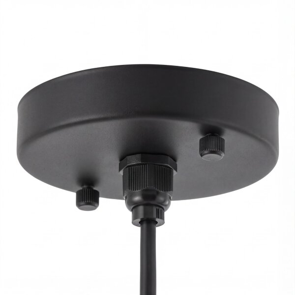 Pendelleuchte außen IP44 E27 Schwarz Aluminium Modern KIKI
