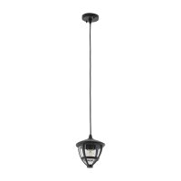 Pendelleuchte au&szlig;en IP44 E27 Schwarz Aluminium...