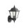 Wandleuchte außen IP44 Schwarz E27 H: 26 cm Rustikal
