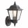 Wandleuchte außen IP44 Schwarz E27 H: 26 cm Rustikal