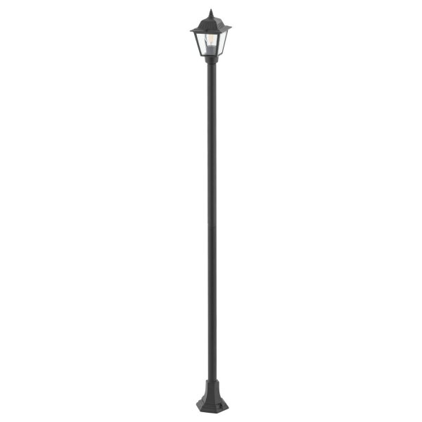 Wegeleuchte 200 cm Schwarz Aluminium Rustikal IP44 E27
