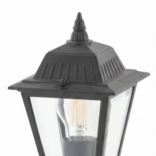 Wegeleuchte 200 cm Schwarz Aluminium Rustikal IP44 E27