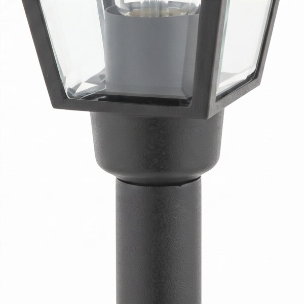Wegeleuchte 200 cm Schwarz Aluminium Rustikal IP44 E27