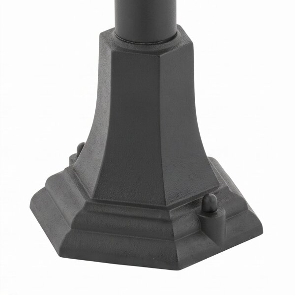 Wegeleuchte 200 cm Schwarz Aluminium Rustikal IP44 E27