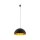 Pendelleuchte E27 in Schwarz Gold matt Ø 50 cm