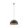 Pendelleuchte E27 in Schwarz Gold matt Ø 50 cm