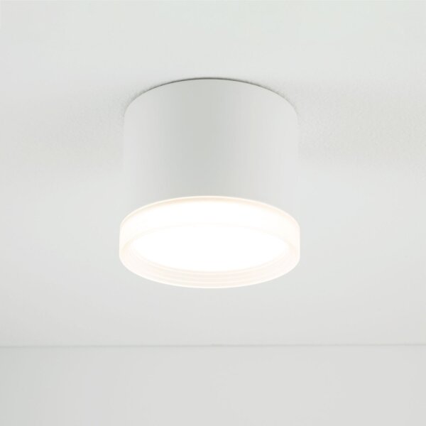 Deckenspot Ø 8,5 cm GX53 Weiß rund klein H: 7 cm