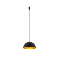 Pendelleuchte Ø 33 cm E27 in Schwarz Gold matt