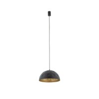 Pendelleuchte Ø 33 cm E27 in Schwarz Gold matt