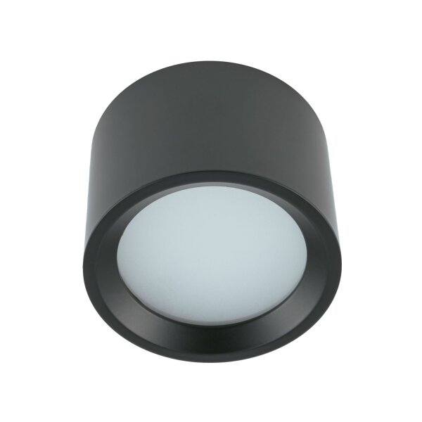 Badlampe Decke IP54 GX53 Ø 8,5 cm klein Schwarz