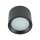 Badlampe Decke IP54 GX53 Ø 8,5 cm klein Schwarz