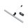 Spiegelleuchte LED Schwarz IP44 3000 K 850 lm Aluminium
