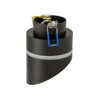 Einbaustrahler GX53 Schwarz H: 12 cm Aluminium Modern