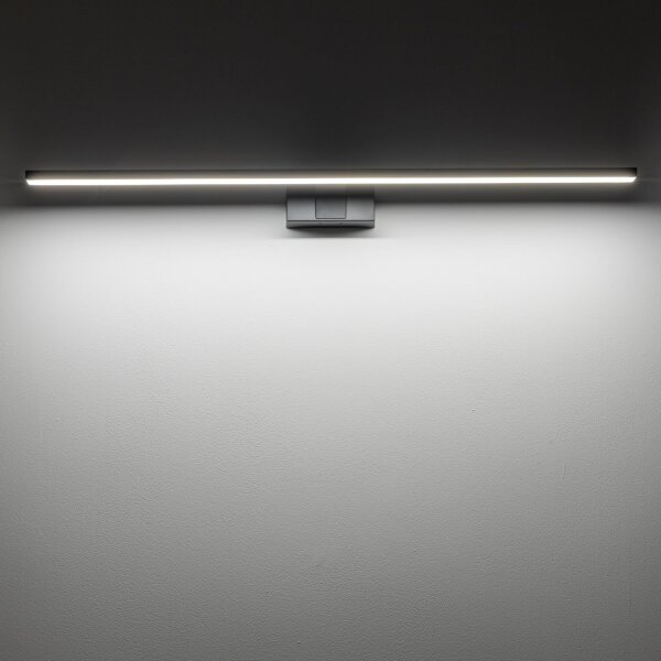 LED Spiegelleuchte IP44 Schwarz 4000 K neutralweiß