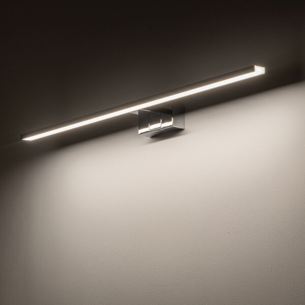 LED Spiegelleuchte IP44 Chrom 3000 K 1100 lm Aluminium