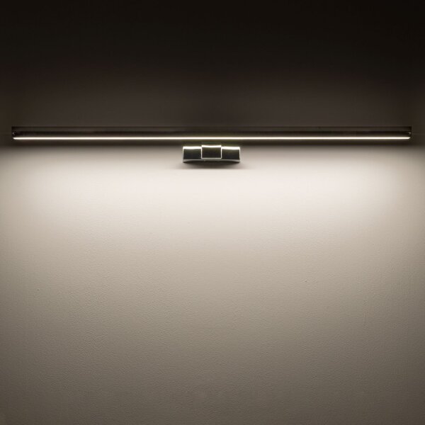 LED Spiegelleuchte IP44 Chrom 3000 K 1100 lm Aluminium