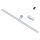 LED Spiegelleuchte IP44 Chrom 3000 K 1100 lm Aluminium