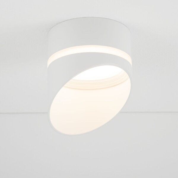 Einbauleuchte Decke Ø 8,5 cm H: 12 cm GX53 Weiß