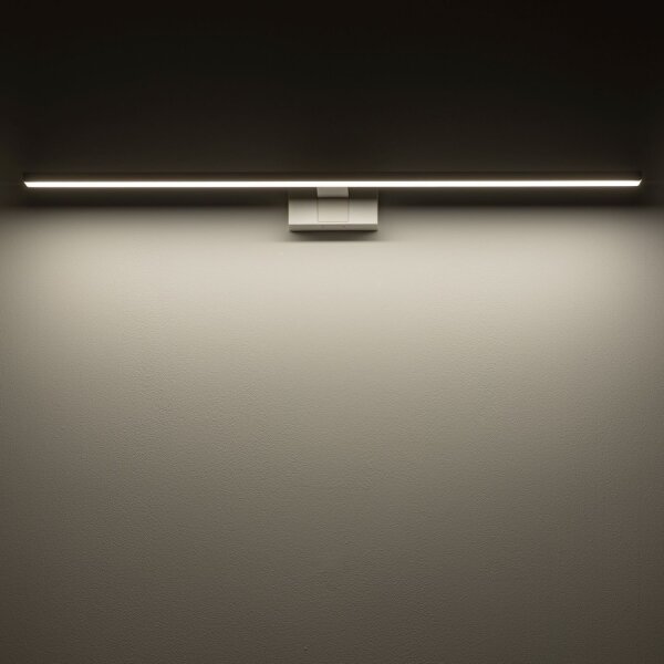 Spiegelleuchte LED Weiß IP44 3000 K 1100 lm Aluminium