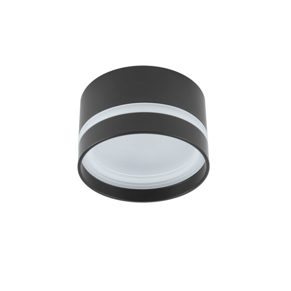 Einbaustrahler Schwarz GX53 Ø 8,5 cm Aluminium Modern