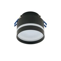 Einbaustrahler Schwarz GX53 Ø 8,5 cm Aluminium Modern