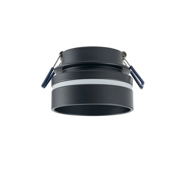 Einbaustrahler GU10 Ø 8 cm Schwarz Aluminium Modern