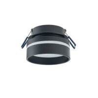 Einbaustrahler GU10 Ø 8 cm Schwarz Aluminium Modern