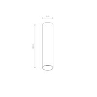 Spot Decke GU10 R35 Ø 4 cm H: 18,5 cm Weiß...